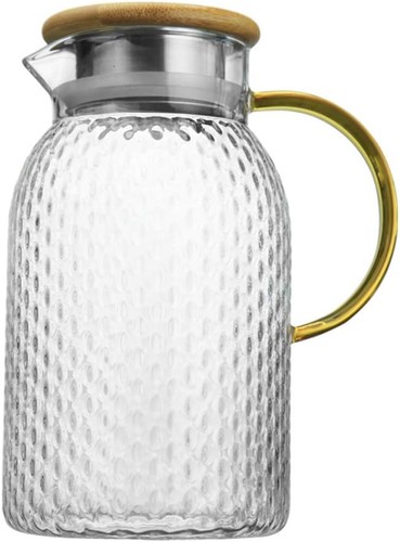 Diamant stil glasteekanne mit - diamant-stil,