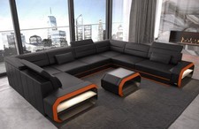 Sofa Wohnlandschaft Leder