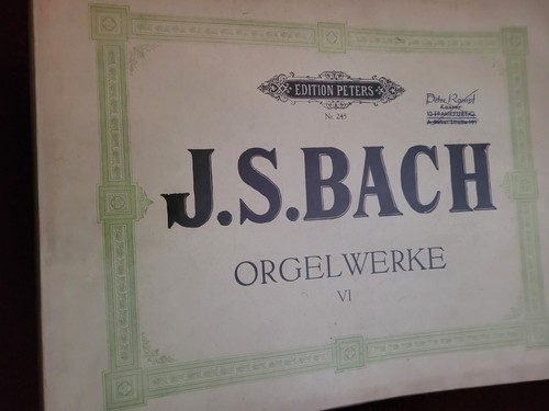 Bach orgelwerke peters - ed,
