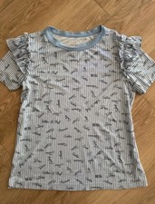 Calida Viktor & Rolf Pyjama Oberteil Gr. S. Blau Weiß 