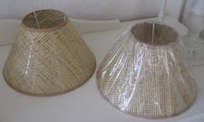 2 x Lampenschirm braun beige