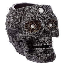 Totenkopf-Kerzenhalter in