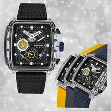 Police Herrenuhr Silikon Armband verschiedenfarbig Armbanduhr UPOC00770X1S