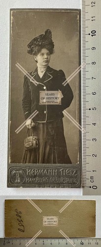 Cdv foto feine dame mit - foto,