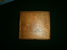 Zigarettenetui Katharinaberg i.E 1944 Holzdose Kriegsandenken Sudeten Handarbeit