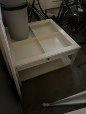 IKEA Liatorp Couchtisch Weiß mit Schublade und Glasscheibe