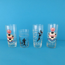 DDR Biergläser 2x Fußball DDR Goldmedaille Montreal 1976 2x WM 74 Bierglas