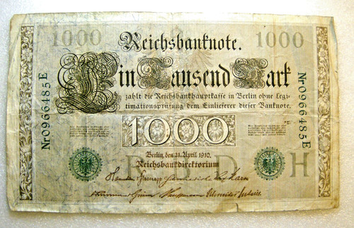Reichsbanknote 1000 mark - 1000,