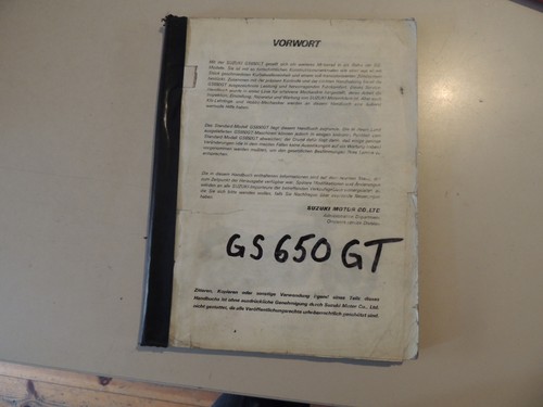 Werkstatthandbuch suzuki gs - ,