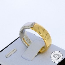 Wert 4.250,- Massiver Brillant Ring 950 Platin & 900 / 21,6 Karat Gold xxyy