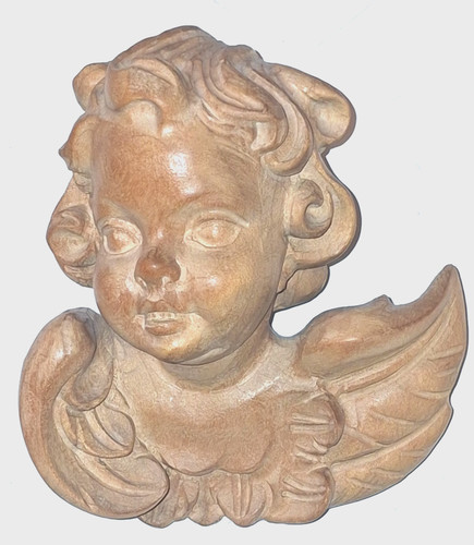 Holzfigur geschnitzt putte - geschnitzt,,
