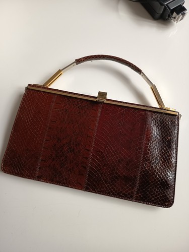 Python leder handtasche victor - python,