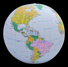 Wasserball Erdball aufblasbar - 40cm - Wasserspielzeug - Kinderspielzeug