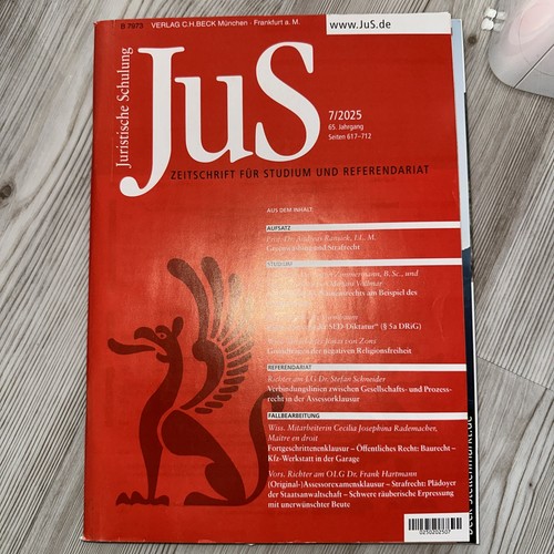 Jus juristische schulung - schulung, 7