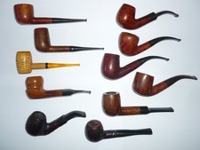 Konvolut / Pfeifensammlung von 11 Pfeifen /  1 x unberaucht ! Seltene Stücke !