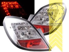 LED Rückleuchten Heckleuchten für Opel Corsa D weiss chrom