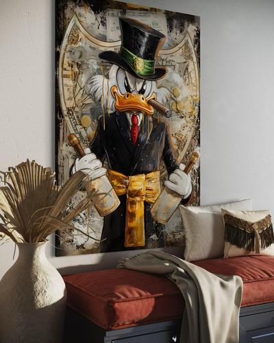 Dagobert duck leinwand bild - leinwand,