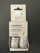 VW Lackstift Set Basislack und Klarlack Pure Grey H7J