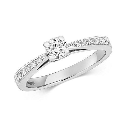 Echter diamant solitär ring - solitär, 9