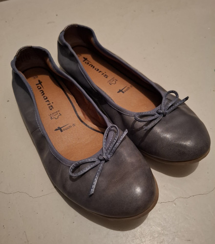 Tamaris damen ballerina leder - damen,