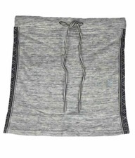 American Retro Rock Terry Skirt Damen Kurz Sommer Urlaub Strand Grau Gr. XS (1)