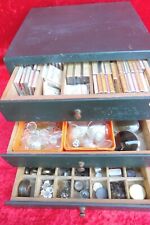 Uhrmacher Schrank  Silva-Werkzeugschrank mit 3 Schubladen voll mit Uhrenzubehör