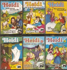 MC: Heidi Hörspielkassetten 1 2 3 4 5 6 – Drachen-Land Serie nach Johanna Spyri