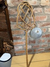 Vintage rattan teppichklopfer - vintage,