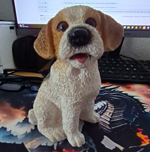 Dekofigur hund figur - hund, sitzend