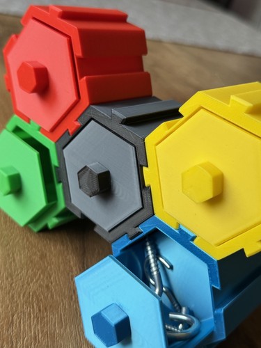 Modulare hexagon schiebebox - modulare, |