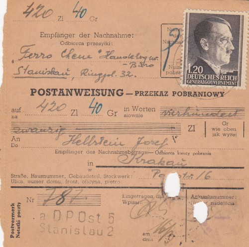 Postanweisung - gg,