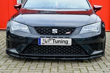 Sonderaktion Frontspoilerlippe mit Wing ABS für Seat Leon 5F Cupra FR mit ABE