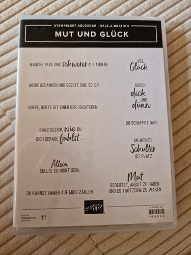 Mut und glück stempelset - glück,