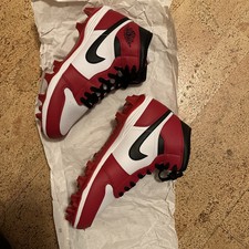 Nike Jordan Air 1 Mid TD American Football Schuhe Chicago FJ6805-106 EU 44 Neu