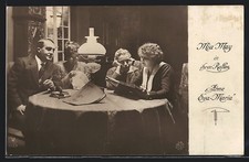 Mia May in einer Filmszene aus Arme Eva-Maria, Ansichtskarte 