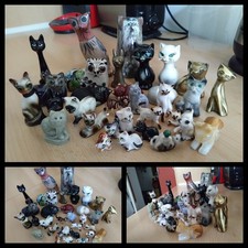 Große Katzenfiguren Sammlung