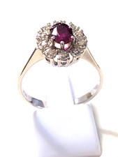 Rubin brillant ring - rubin-brillant-ring, oval
