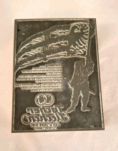 Alte druckplatte stempel zinn - stempel,