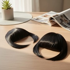 Clip bangs in pony - clip,