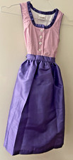 Der Wildschütz Mädchen Dirndl in Größe 110/116 in rose und lila Tönen - 2 Teilig