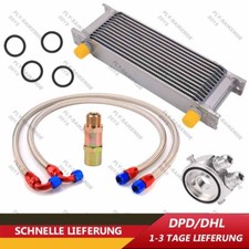 Universal Zusatz Ölkühler Kit 13 Reihen AN10 & Anschluss-Set Für BMW AUDI Opel