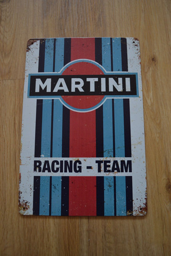 Martini blechschild retro - blechschild,