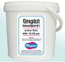Graphitpulver 99% superfein 19 µm 1000ml Eimer Graphit