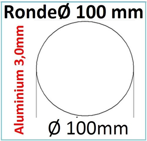Alu ronde ø25 120x3mm - ronde, 0loch