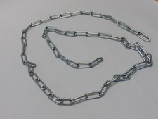 136 cm Ankerkette Stahlkette 3 mm Gliederkette Knoten Kette Eisenkette Ketten