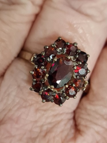 Rarität vintage granat ring - vintage,