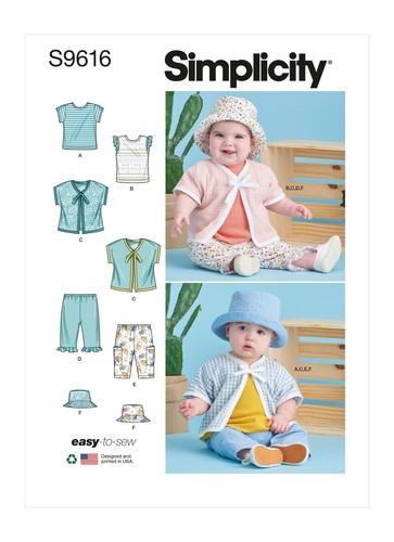 Simplicity s9616 baby shirts - s9616, t-shirts