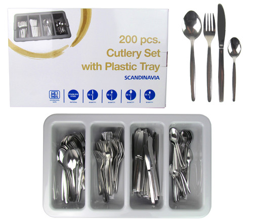 200 teiliges besteckset - 200-teiliges, inkl