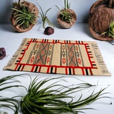 Teppich Schurwolle Beige mit