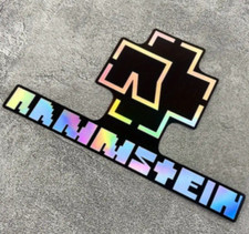 Rammstein Band Rock Gruppe Holografisch Auto Laptop Wandbild Aufkleber Decal 15x9cm